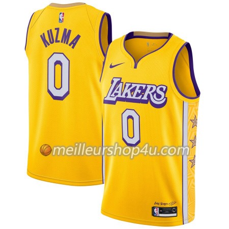 Maillot Basket Homme Los Angeles Lakers Kyle Kuzma 0 2019-20 Nike City Edition Swingman